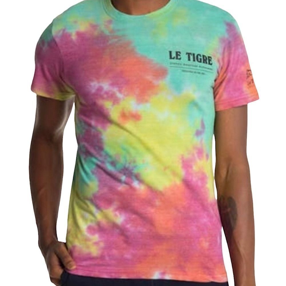 NWT Le Tigre Tie-Dye Flip T Shirt sz S